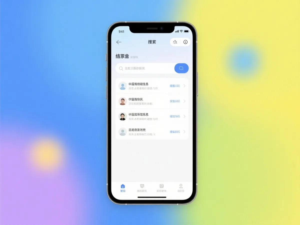 移动端开奖结果查询示意图